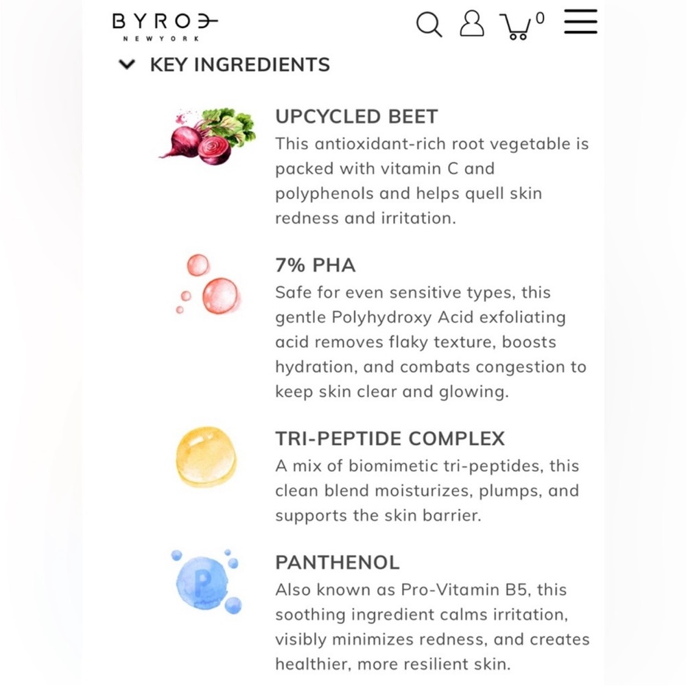 BYROE Beet Glow Boosting Serum - new in box - Picture 8 of 10